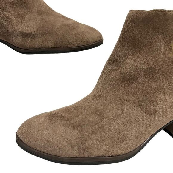 Dr. Scholl's Ankle Bootie Size 10M Women's Suede Tan/Brown - Picture 2 of 9